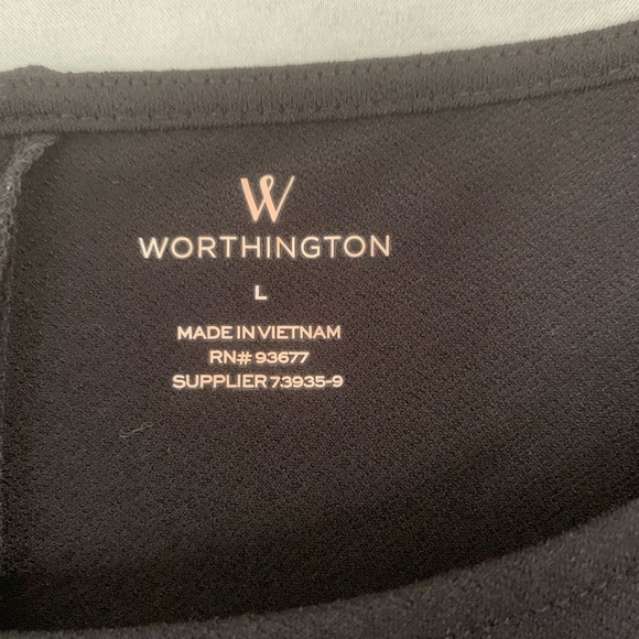 Worthington Black Top With Arm Tie Detail Large - Picture 4 of 6